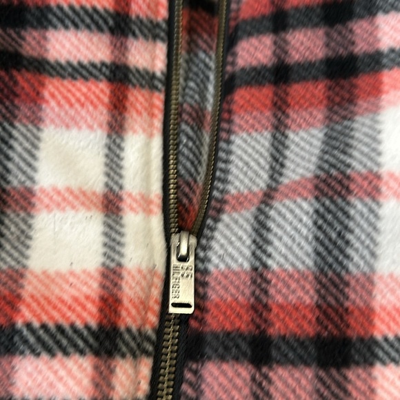 Tommy Hilfiger Plaid Bomber Jacket - Red,Black,Pink size 5 Full Zip - Picture 4 of 8